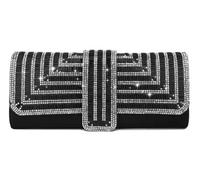 TXLEAPEY Pochettes à strass for femmes, sacs de soirée paillettes scintillantes, fête formelle, mariage, Cocktail, bal promo avec chaîne