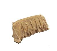 TXLEAPEY Pochettes de soirée faites à la main avec poignée brillante et strass, sacs pliables for fête mariage(Gold)