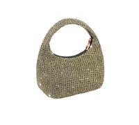 TXLEAPEY Sacs à main de soirée en diamant for femmes, sac Banquet scintillant, fête mariage, pochette strass, dîner(Gold)