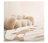 TXLEAPEY Tapis de Chevet en Peluche Forme irrégulière, Moelleux et Doux, décoration Chambre à Coucher, for Salon Maison, épais antidérapant(Color-B,1200mm x 1800mm)