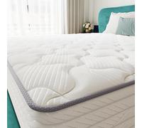 TXO Matelas 140x190 cm, Matelas à Ressorts Ensachés Antistatique, Hauteur 25 cm, Matelas Hybride avec Conception à 7 Zones pour Le Soutien du Dos, Niveau de Ferme H3, Certifié Oeko-Tex