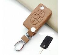Txopaf - Étui en Cuir pour clé de Voiture Coque de Protection pour clé de Voiture Accessoires - pour Citroen C4L Cactus C5 C3 pour Peugeot 1007 807