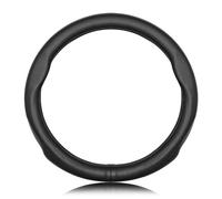 Txopaf Voiture Cuir Volant Caches, pour Mercedes-Benz Vito Viano W639 2003-2014 Antidérapant Protege Volant Respirant imperméable Protection intérieur Accessoires,A/Black-Classic