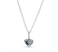 TXQHD 100% chaîne câblée Flocon de Neige Scintillant Lune étoiles Coeur Collier 50 cm