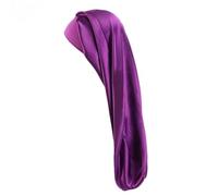 TXQHD Chapeau de Couchage Soie Femmes, 1 piè, Cheveux bouclés, surdimensionné, en Satin, Long Baril, Bandeau élastique pour Dormir