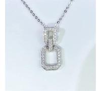 TXQHD Pendentif en Diamant en Forme de Huit, véritable Collier de Mariage pour Femmes, Bijoux pour Petite Amie