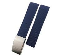 TXQHDHX 19mm 20mm 21mm Rubber Silicone Watch Strap Waterproof Watchband，For Master Conquest HydroConquest L3 Black Accessories