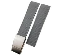 TXQHDHX 19mm 20mm 21mm Rubber Silicone Watch Strap Waterproof Watchband，For Master Conquest HydroConquest L3 Black Accessories