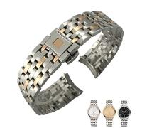 TXQHDHX 20mm 316L Solid Stainless Steel Watchband For Strap II Wrist Watch Band Bracelet with Oyster Clasp