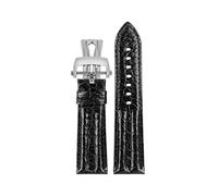 TXQHDHX 23mm crocodile Watch Strap Watchband For 5000 5015 Watch Black Blue Soft Strap Folding Buckle