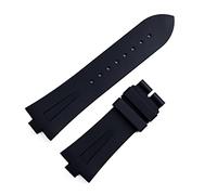 TXQHDHX 25mm * 8mm Rubber Silicone WatchBand For Watch Bnad Black Blue Waterproof Sport Strap
