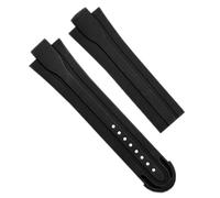 TXQHDHX Lug End Rubber Waterproof For Oris Wristband Watch Band With Stainless Steel Folding Buckle