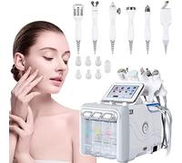 TXqueen Machine de Dermabrasion Faciale 6 en 1 H2-O2 Hydro Dermabrasion Aqua Peeling Spa Hydratation Faciale, Essentiel pour Salon de Beauté