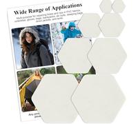 TXSN Lot de 8 patchs de réparation de doudoune auto-adhésifs en nylon pré-découpés et imperméables pour doudounes, manteaux, vêtements, tentes, sacs de couchage, beige