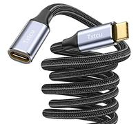 Txtcu Câble Rallonge USB C 2M, USB Type C 3.2 Plug to Femelle Câble D'extension 10gpbs / 100W et 4K@60Hz Compatible avec MacBook Pro/air, iPad pro 2021, XPS 15, Samsung S23 / s22 / s21 / S20 Steam