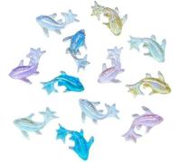 Txuolin 100 pièces Multi Couleur Mini Poissons en Résine Dorés, Figurines de Poissons Miniatures Lumineuses, Jolis Poissons Artificiels pour Décoration de Jardin, Petits Aménagements Paysagers, Pots