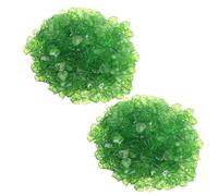 Txuolin Lot de 400 pendentifs en forme de feuille en acrylique vert transparent avec trou pour boucles d'oreilles, bracelets, colliers, bijoux, loisirs créatifs - 15 mm