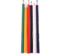 Txuolin Lot de 6 marqueurs de 6 couleurs pour métal, verre, tissu, marqueurs de Chine, gras, cire, bureau, école, fournitures d'écriture et de correction