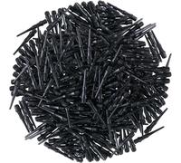 txuzong 200 Pièces Pointes Plastique pour Fléchettes - 2BA Filetage Noir - Pointes Remplaçables pour Jeu et Compétition - Accessoires Fléchettes Professionnelles