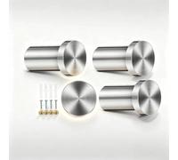 txuzong 4 Stück Handtuchhaken zum Bohren, 36 mm Kleiderhaken Edelstahl, Kleiderhaken Silber Garderobe mit Schraubbefestigung, Garderobenhaken Modern für Eingang Küche Badezimmer