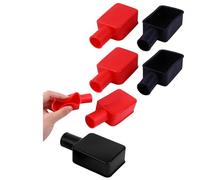 txuzong Bornes de Batterie Couvre, 6 Pièces Capuchon Battery Terminal, Caoutchouc Bornes Bouchon Protecteur, Borne de Batterie Couvercle Isolant, pour Voitures, Camions, Moto