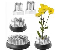 txuzong Kit de 4 Pique-Fleurs en Acier Inoxydable pour Ikebana
