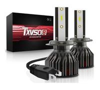 TXVSO8 LED Ampoule H7,Phare Ampoules Voiture,G4 6000K 100W 10000LM,Ampoules Auto de Rechange pour Lampes Halogènes et Kit Xenon