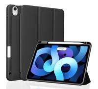 TXWLLIU Coque pour iPad 11ème Génération (A16) 11 Pouces 2025/iPad 10ème Génération 10,9 Pouces 2022 avec Porte-Crayon, Étui de Protection Léger, Veille/Réveil Automatique, Noir
