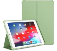 TXWLLIU Coque pour iPad 6e Génération/iPad 5e Génération 9,7 Pouces 2018/2017, Support Pliable Double avec Coque Arrière en TPU Antichoc, Fonction Veille/Réveil Automatique, Matcha Vert