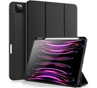 TXWLLIU Coque pour iPad Pro 11 Pouces M5 2025 (6e Génération)/M4 2024 (5e Génération) avec Porte-Stylo, Support Triple, Coque de Protection Antichoc, Veille/Réveil Automatique, Noir