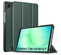 TXWLLIU Coque pour Samsung Galaxy Tab A11 8,7 Pouces 2025/Galaxy Tab A9 8,7 Pouces 2023, Étui pour Tablette Ultra-Mince et Léger à Trois Volets, Vert Nuit