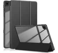 TXWLLIU Coque pour Samsung Galaxy Tab A9+/A9 Plus 11 Pouces 2023, Coque Transparente en Polycarbonate et TPU, Résistante aux Chocs, Support Triple, Veille/Réveil Automatique, Noir