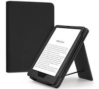 TXWLLIU Étui pour Kindle Paperwhite 12e Génération 2024 & Kindle Colorsoft Signature Edition 2024 avec Support Intégré, Dragonne, Emplacement pour Carte, Fonction Veille/Réveil Automatique, Noir ipad
