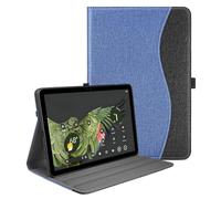 TXWLLIU Étui pour Tablette Google Pixel 2023 11 Pouces, Multi-Angles, Emplacements pour Documents et Fonction Support, Compatible avec Station de Charge et Haut Parleur, Bleu Foncé