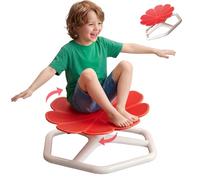 TXWLLIU Fauteuil Pivotant Sensoriel pour Enfants, Fauteuil Pivotant pour Autisme, Siège D'entraînement à L'équilibre Sensoriel, Entraînement à La Coordination Physique et à L'équilibre, Rouge