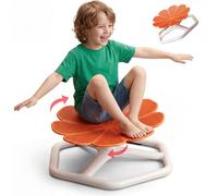 TXWLLIU Fauteuil Pivotant Sensoriel pour Enfants, Fauteuil Pivotant pour Autisme, Siège D'entraînement à L'équilibre Sensoriel, Entraînement à La Coordination Physique et à L'équilibre, Orange