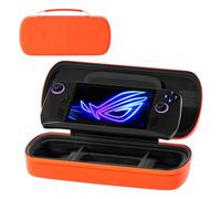 TXWLLIU Sac Compatible avec ROG Ally X, Étui de Transport Rigide - Léger/Protection Complète/Support, Sac de Transport Portable pour ROG Ally X, Orange