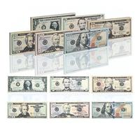 TXXATX 240 Pcs Feuilles Prop Money Dollar Argent Factice Contient 6 Valeurs | 1/5/10/20/50/100 Monnaie Factice, Argent Factice, pour Monnaie de Film, Accessoires Magie, Spectacle Sur Scène, Tournage
