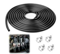 TXXATX 4m Durite Silicone Durite 4mm Tuyau Silicone ID 4mm OD 8mm Durite Depression avec 4 Pièces Colliers Acier Inoxydable 304 pour Moteurs Automobiles Systèmes Turbo Pompes Turbines Entrée