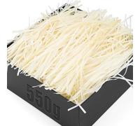 TXXATX 550g Papier Déchiqueté Papier Remplissage Cadeau Blanc Crème Papier Dechicter Emballage Frisure de Papier Raffia Remplissage Papier pour DIY Décorer Cadeaux Remplissage Boite Cadeau