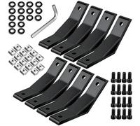 TXXATX 8 Pièces Connecteur D'Angle 135° 40x40 Alliage D'Aluminium Noir | Support Angle Connecteur, Profilé en Aluminium, pour Profilé D'Entretoise, Imprimante 3D, Équipement Industriel
