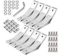 TXXATX 8 Pièces Connecteur D'Angle 135 Degrés 30x30 Support Angle Alliage D'Aluminium Connecteur de Profilé en Aluminium pour Profilé D'Entretoise Imprimante 3D Équipement Industriel