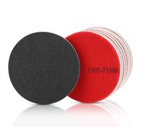 TXXATX Grain 800 Eponge Abrasive 8 Pcs Eponge Poncage Réutilisables Éponges de Ponçage Lavables Cale a Poncer Kit Rond Papier Abrasif pour Modèle de Construction Sèche Métal Bois Meubles