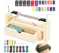 TXXATX Kit Paracorde Machine a Bracelet 21-34cm Kit Bracelet Paracorde Metier a Tisser Bracelet Bresilien avec 12 Pièces Paracorde pour DIY Tressage de Bracelets Colliers