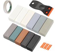 TXXATX Kit Reparation Carrelage 11 Couleurs Kit Reparation Parquet avec Grattoir Kit Réparation Parquet Stratifié Lumière pour Stratifié Bois PVC Carrelage Meubles