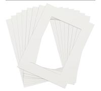 TXXATX Lot de 10 passe-partout 13 x 18 cm - Dimensions extérieures : 8 x 12 cm - Passpartout : 1,5 mm d'épaisseur - Beige - Pour photos et images