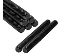TXXATX Lot de 8 tiges filetées M8 x 100 mm DIN976 - Tige filetée M8 en acier inoxydable A2 V2A - Noir - Pour la construction de meubles, les travaux de construction, le montage en machine, la fixation