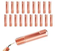 TXXATX Poste à Souder MIG/MAG Buses de Soudage 20 Pièces Pointe de Contact en Cuivre 0,8 mm Accessoires de Soudage Applicable à MB-15AK Torche Pièces d'Usure pour Appareil de Soudage Machine à Souder