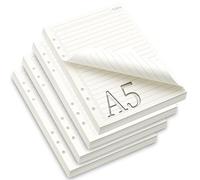 TXXATX To Do List Carnet 4 Paquets Recharge Papier Feuille A5 Perforée 6 Trous Planificateur 180 Feuilles Refill Paper pour Daily Planner Résumé Mensuel Liste de Tâches Planification Voyages