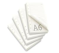 TXXATX To Do List Carnet 4 Paquets Recharge Papier Feuille A6 Perforée 6 Trous Planificateur 180 Feuilles Refill Paper pour Daily Planner Résumé Mensuel Liste de Tâches Planification Voyages